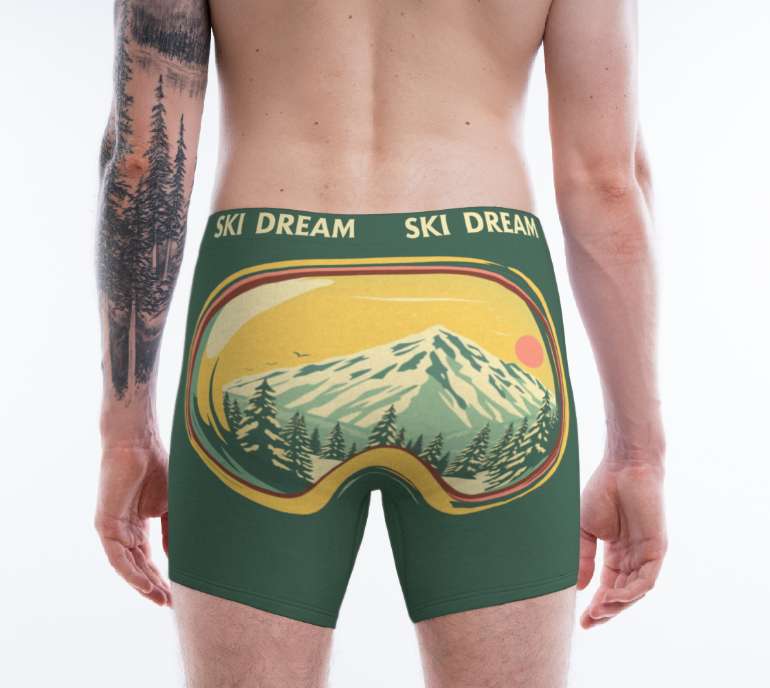 Boxers Unisexe en Ski Dream Boxers pour pyjama ou cadeau amusant pour les amateurs de ski