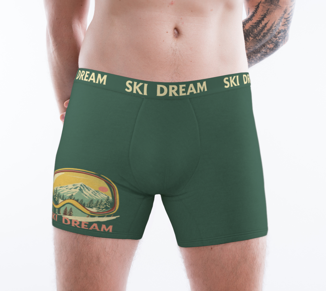 Boxers Unisexe en Ski Dream Boxers pour pyjama ou cadeau amusant pour les amateurs de ski