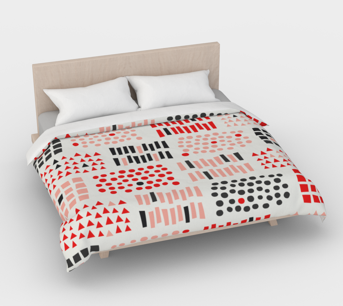 Duvet Cover in Pebbles and Stones for the nicest sleep. Made of quality 100% cotton in Canada