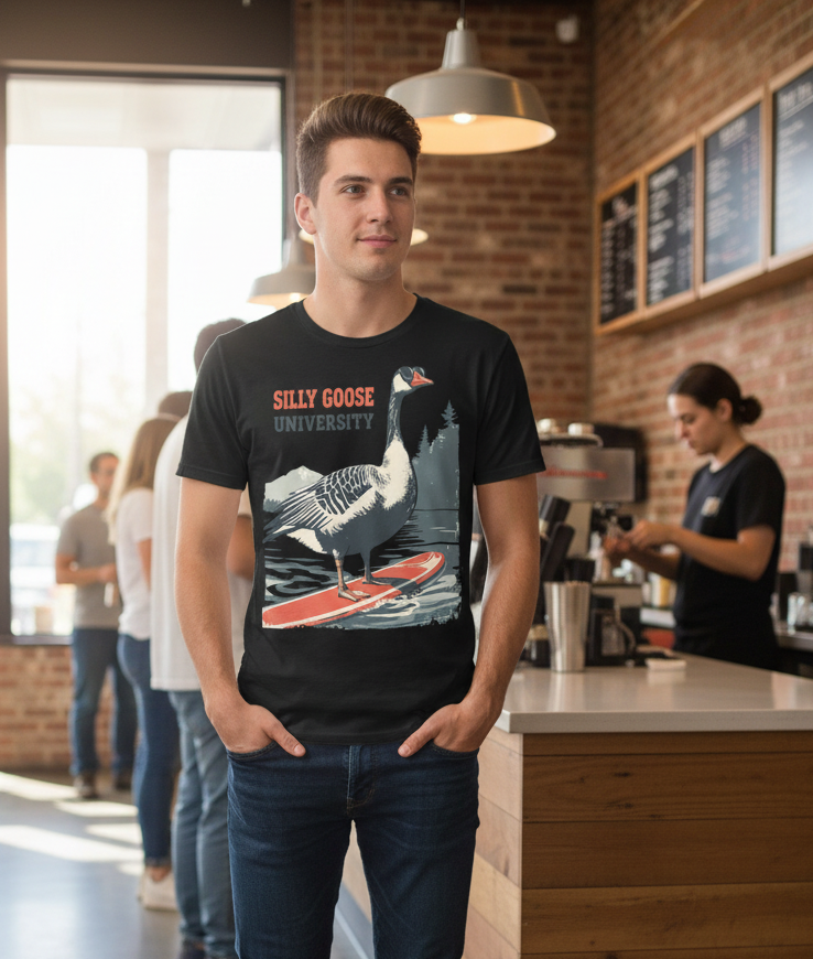 Unisex t-shirt Silly Goose University Canadian goose style